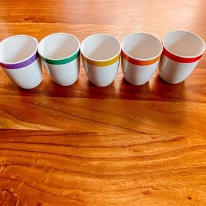 RAINBOW COFFEE MUG SET - 5x 16oz